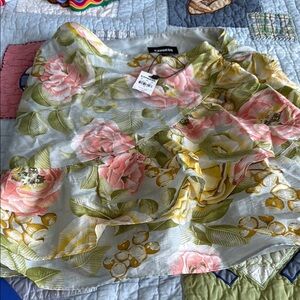 Express Pastel Floral Mini Skirt